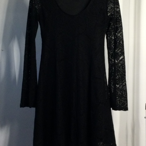 Xhilaration Black Lace  Overlay Dress EUC - Picture 11 of 13